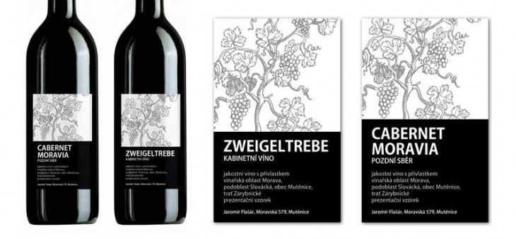 Grafický návrh etikety vína