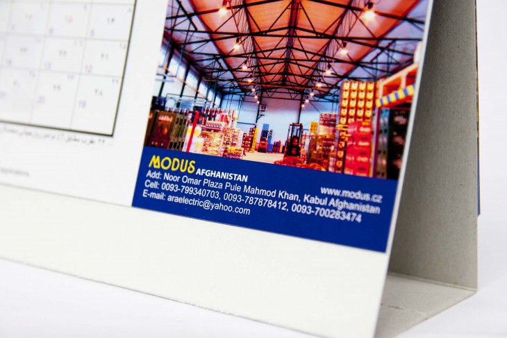Kalendář – grafický návrh pro firmu MODUS, spol. s r. o.