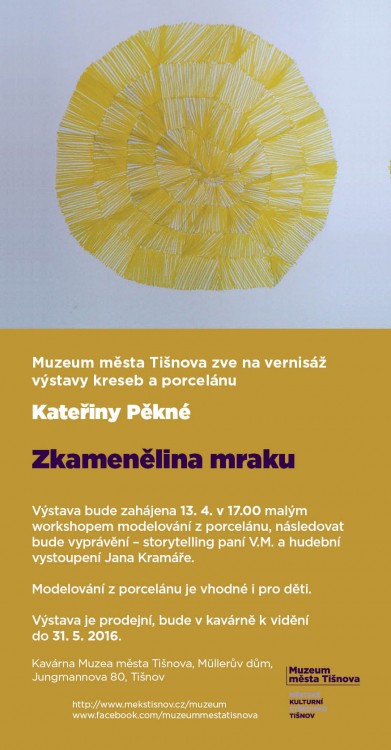 Pozvánka na vernisáž Kateřiny Pěkné — Muzeum města Tišnova