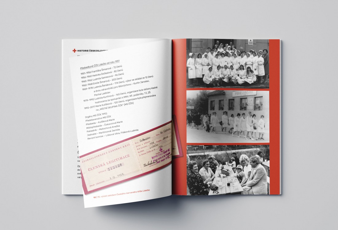 Brožura pro Červený kříž