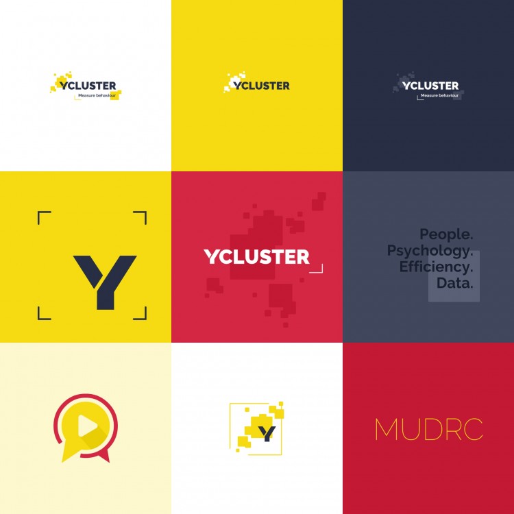 Ycluster – logo, vizuální identita, digital & print, infografika, webdesign