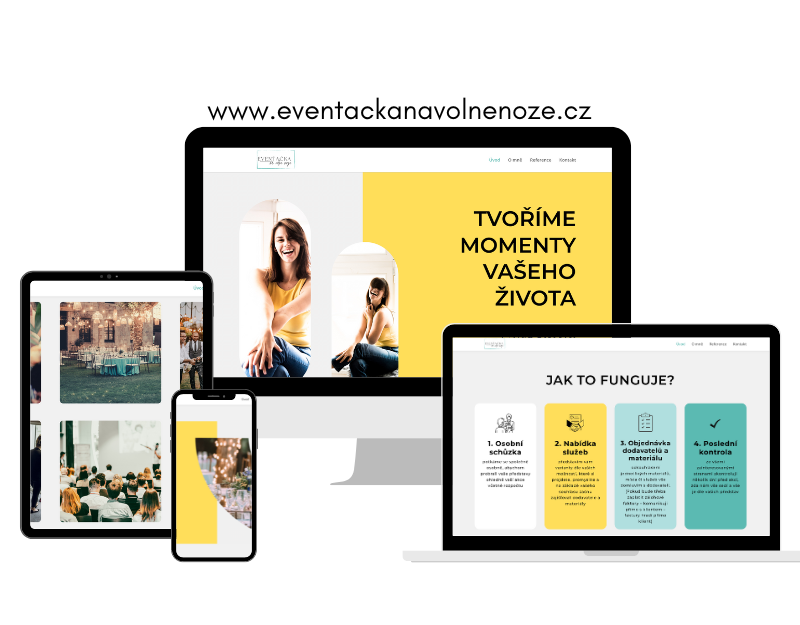 Eventackanavolnenoze.cz – webové stránky pro organizátorku eventů