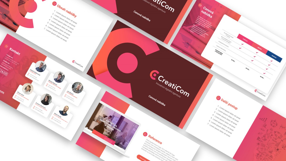 Creaticom | grafický design webové prezentace