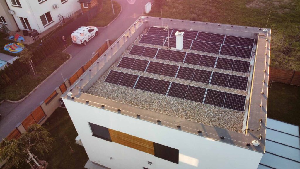 Praha-Letňany – instalace fotovoltaické elektrárny (FVE) na klíč, výkon 10 kWp