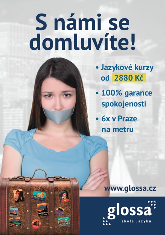 Plakát do metra pro Glossa