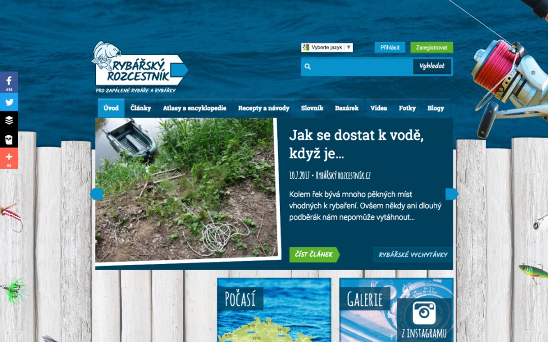 Rybářský Rozcestník | grafický design a webdesign