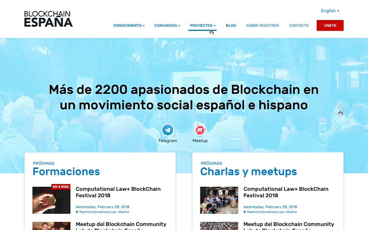Web Blockchain Espana