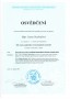 Osvědčení o absolvování XIX. česko-anglického terminologického semináře