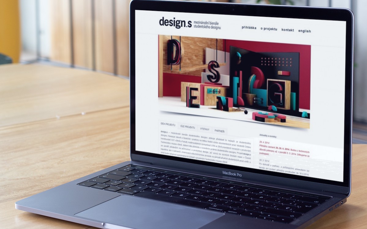 Tvorba webu a marketingové zajištění biennále Design.s