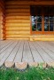 Ukončení srubové dřevěné terasy