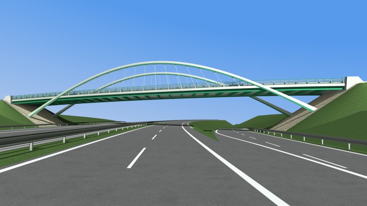 Most přes R1, Nitra, SR