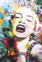 Marilyn, Akryl na plátně, olejové pastely, 40x60 cm  (zobrazit v plné velikosti)