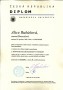 Diplom z Právnické fakulty Masarykovy univerzity