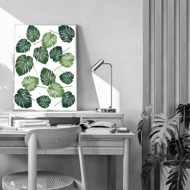 Monstera - vektorová ilustrace, ukázka z portfolia Adobe Stock