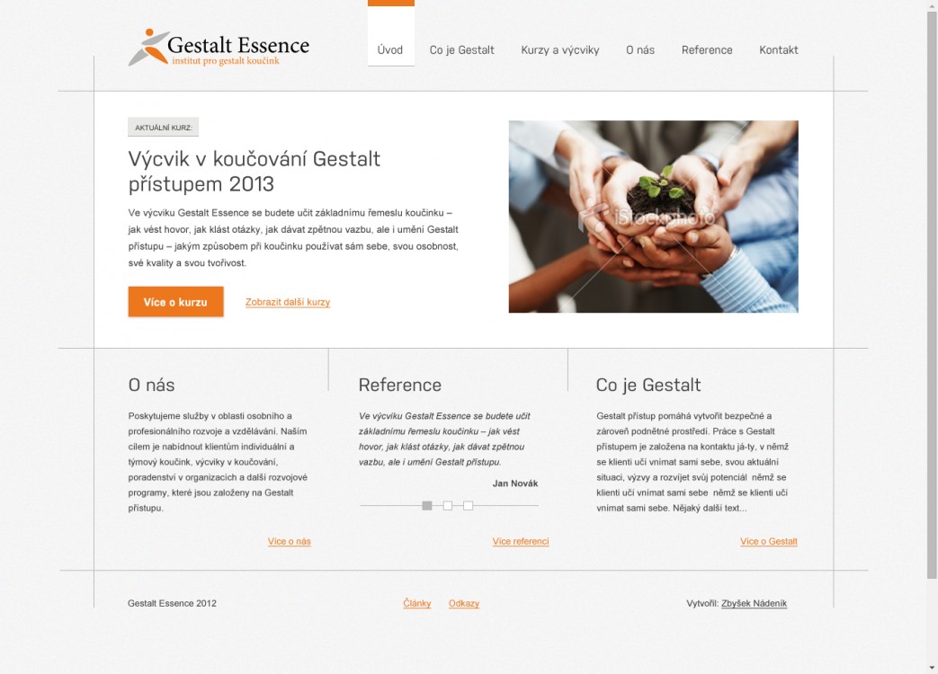 Gestal Essence | webová prezentace