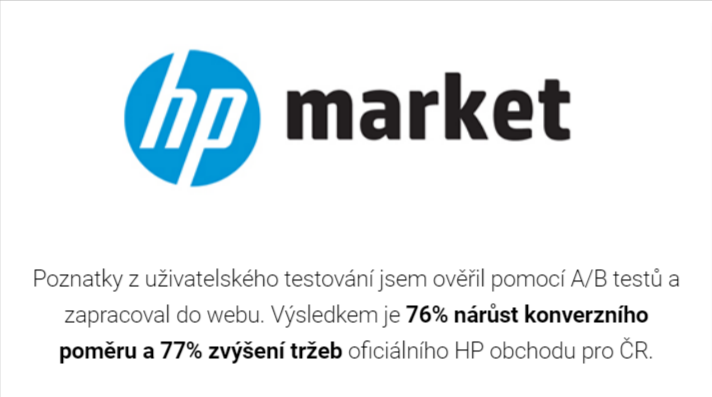 HP market - zvýšení konverzního poměru e-shopu