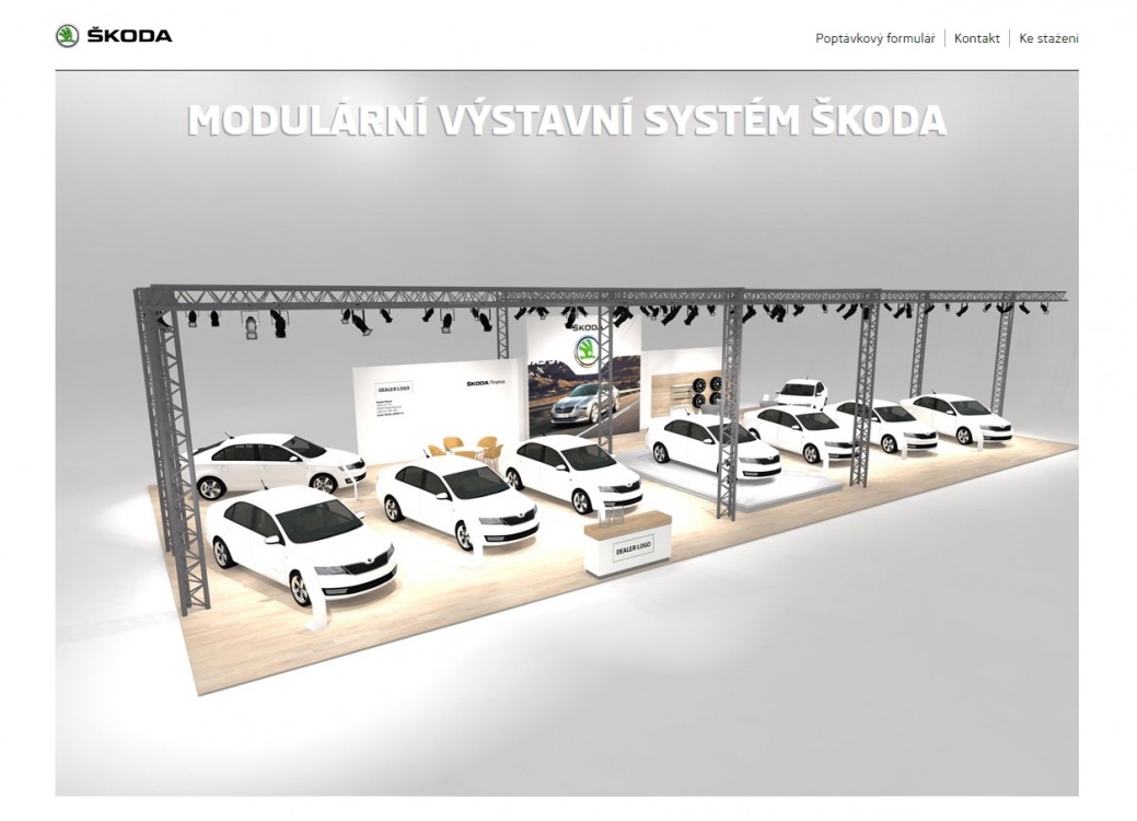 Webová aplikace výstavního systému Škoda