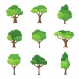 Ilustrované ikony stromů