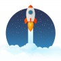 Obrázek rakety pro startup