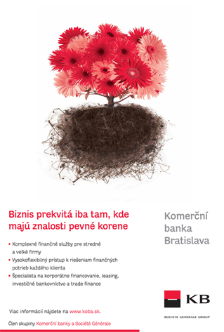 Reklamní leták pro Komerční banku v Bratislavě | korektura slovenštiny