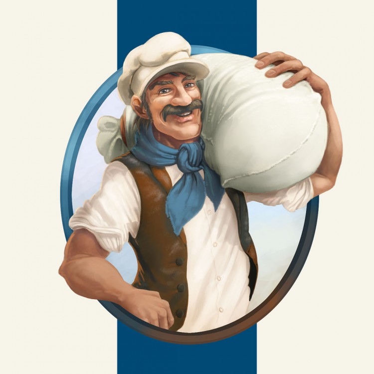 Český mlynář – ilustrace pro obal produktu