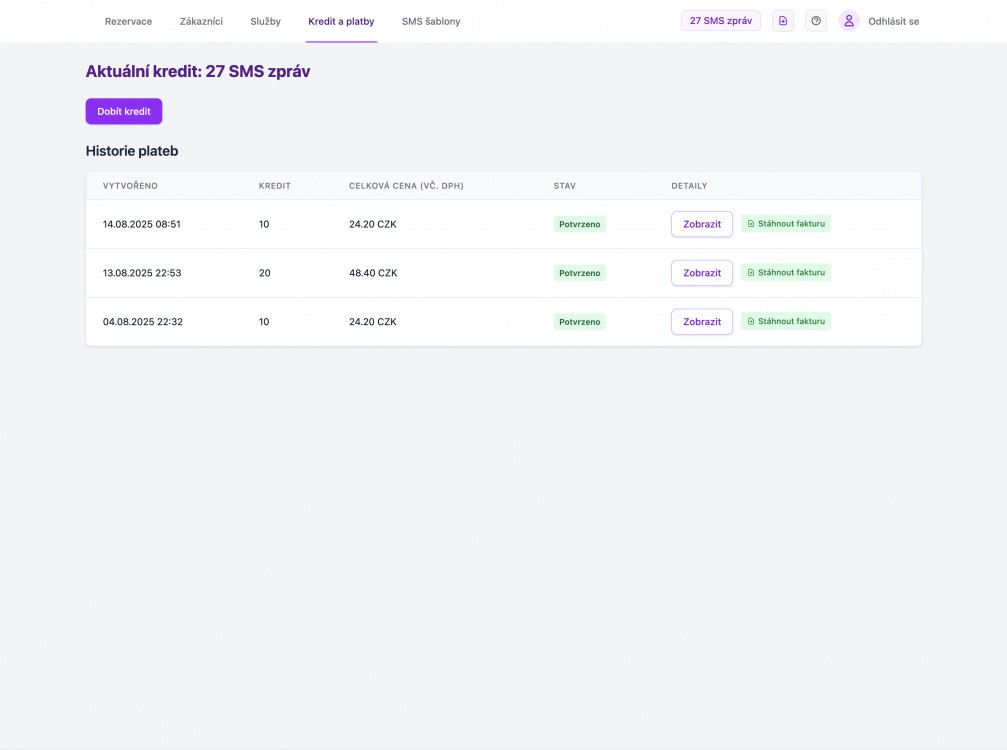 SMSKalendář – SaaS služba pro SMS připomínky schůzek