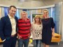 S Josefem Dvořákem | moderování pořadu Dobré ráno České televize