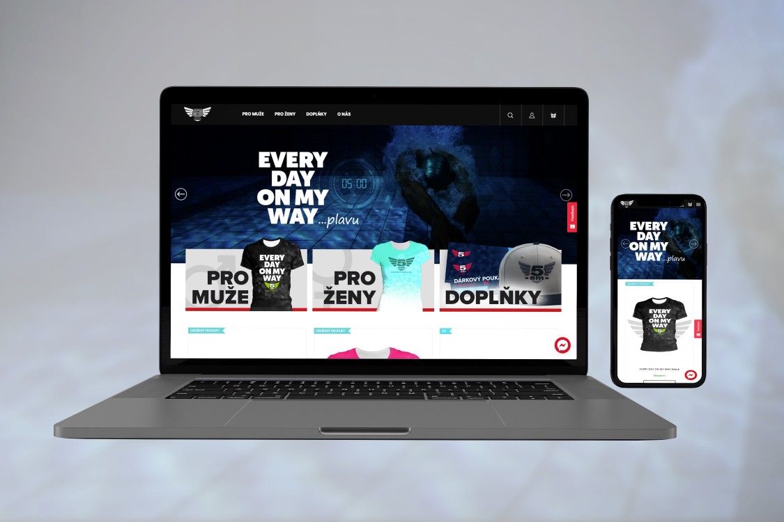 E-shop se sportovním funkčním oblečením (Shoptet + marketing) - vlastní komerční projekt