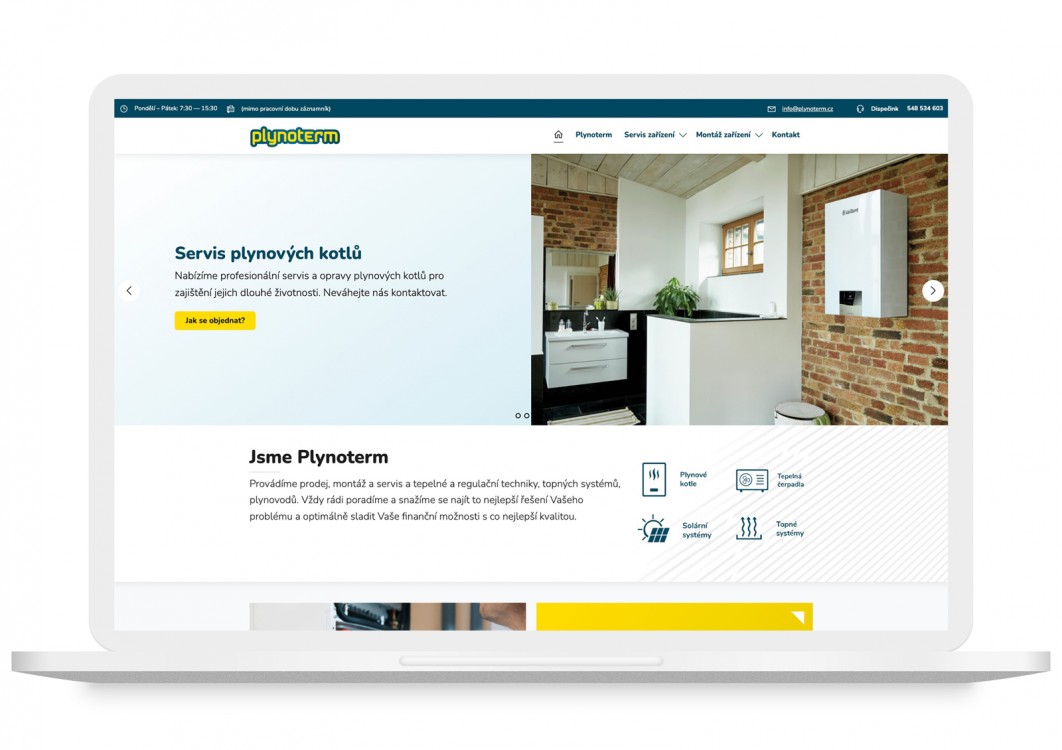 Modernizace webu Plynoterm