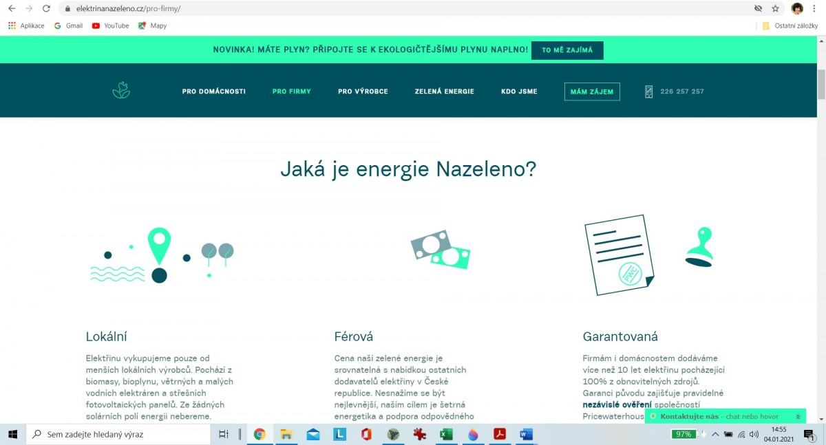ELEKTRINANAZELENO.CZ - texty pro web dodavatele zelené energie Nano Green (copywriting, copyediting)