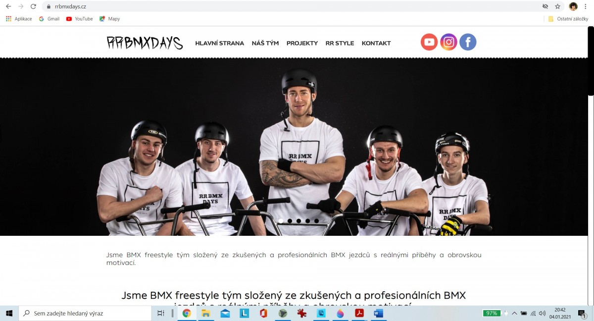 RRBMXDAYS.CZ - copyediting webu BMX týmu