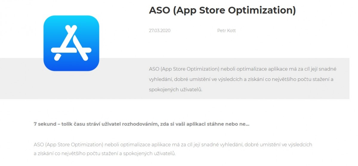 7 zásad pro úspěšné ASO (App Store Optimization)