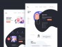 Ilustrovaný webdesign IV Point – vitamínové infuze a mapa center