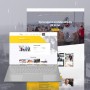 Web Ramico – odborníci na pražské střechy již 26 let, výrazná žlutá identita