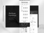 Ukázky wireframů a prototypů – rozvrhovací fáze projektů z Behance profilu