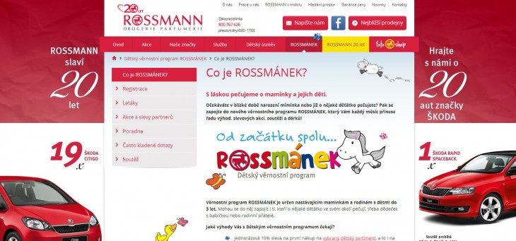 Textace webu Rossmánek / korektury textů pro poradnu