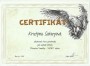 Certifikát perokresby, Miroslav Vomáčka  (náhled aktuálně zobrazené položky)