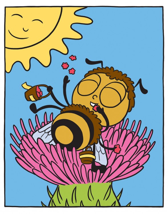 Včelí omalovánky