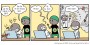 Komiksový strip pro blog aplikace Spinoco
