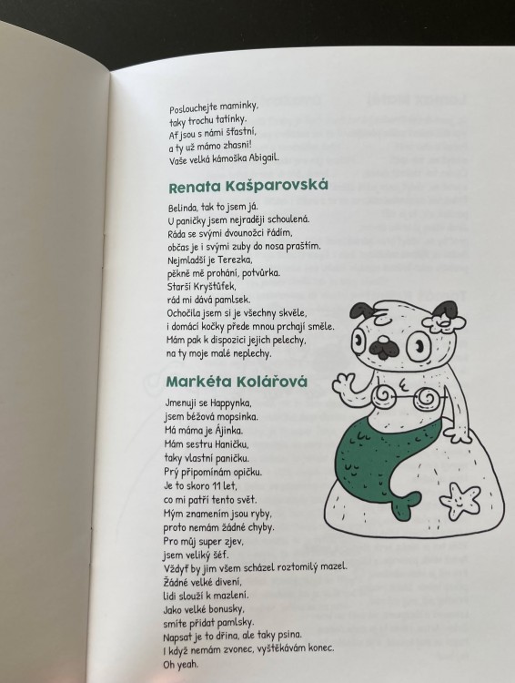 Brožůrka Placatý rap _ ilustrace _ mořská panna