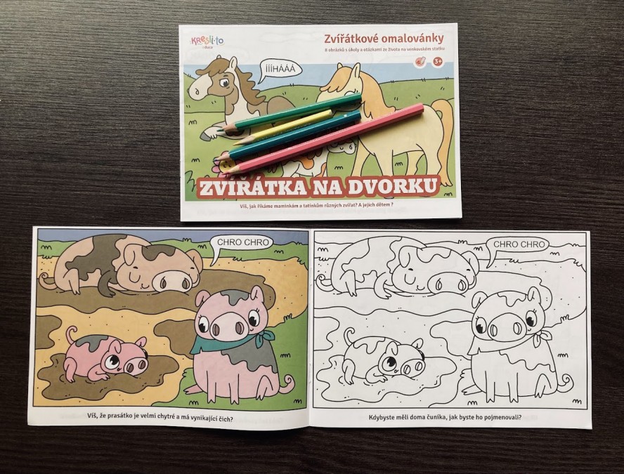 Zvířátka na dvorku - prasátka