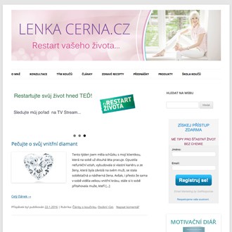 Tvorba webu pro Lenku Černou
