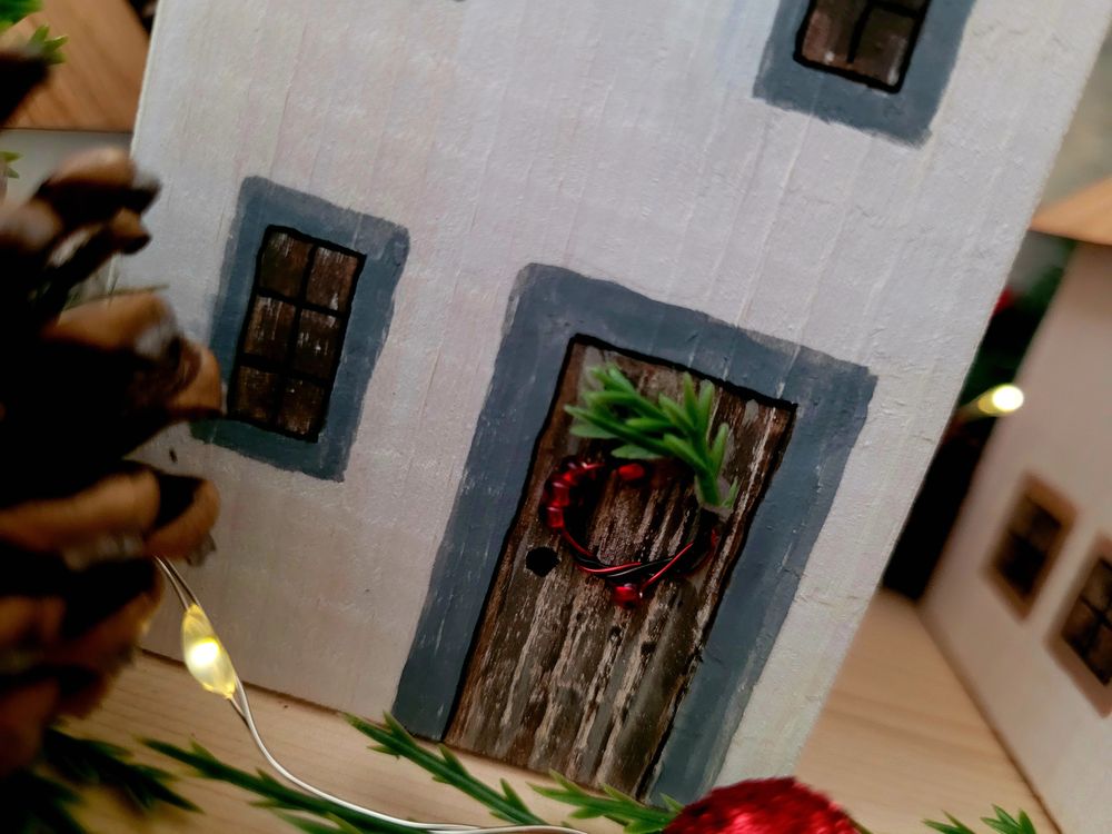 Malování dřevěných domečků