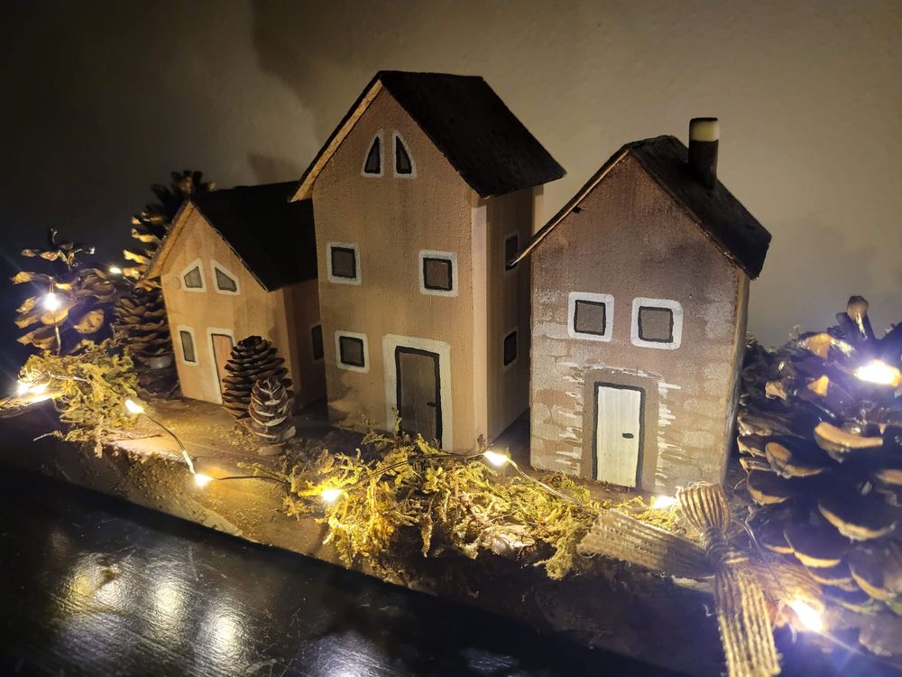 Domečky – vánoční dekorace