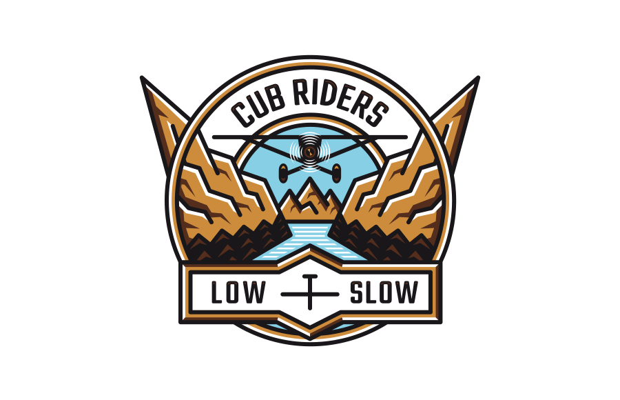 Propracovanější varianta loga Cub Riders pro tričko