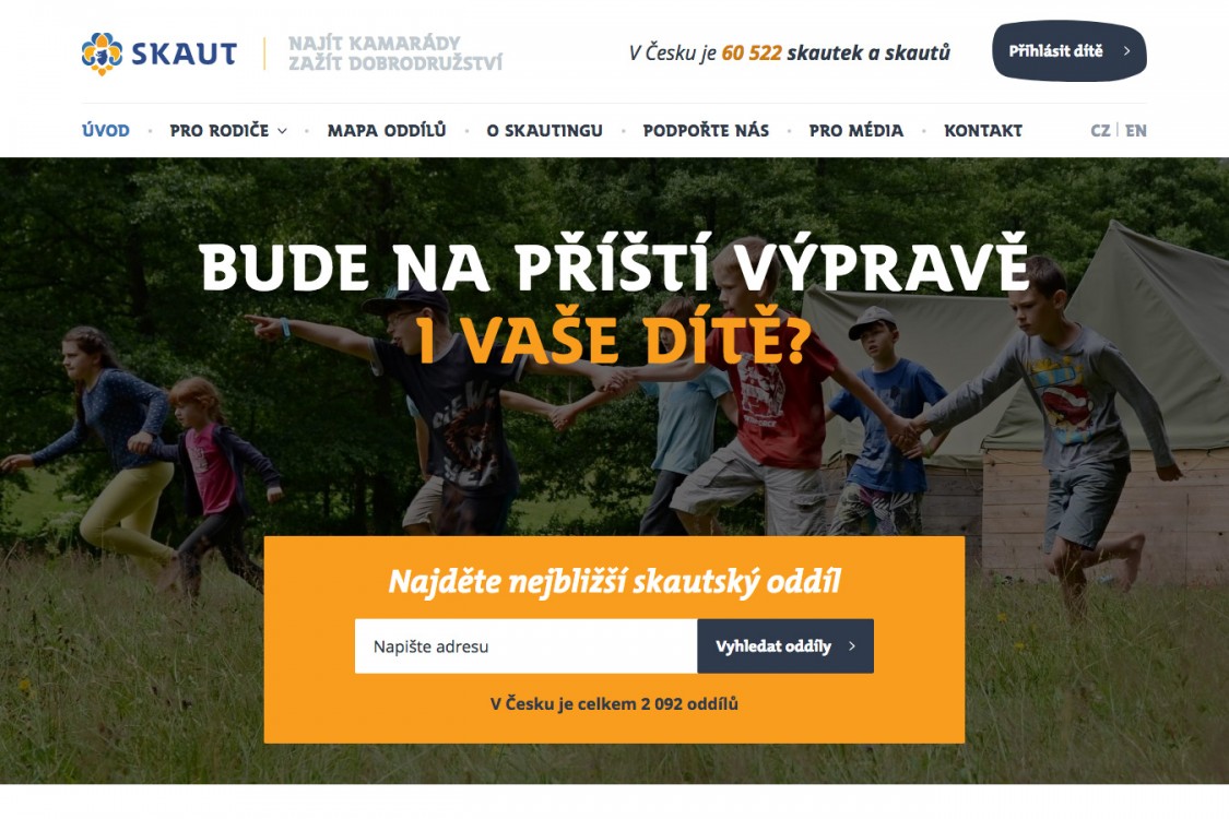 Skaut.cz - hlavní web pro české skauty