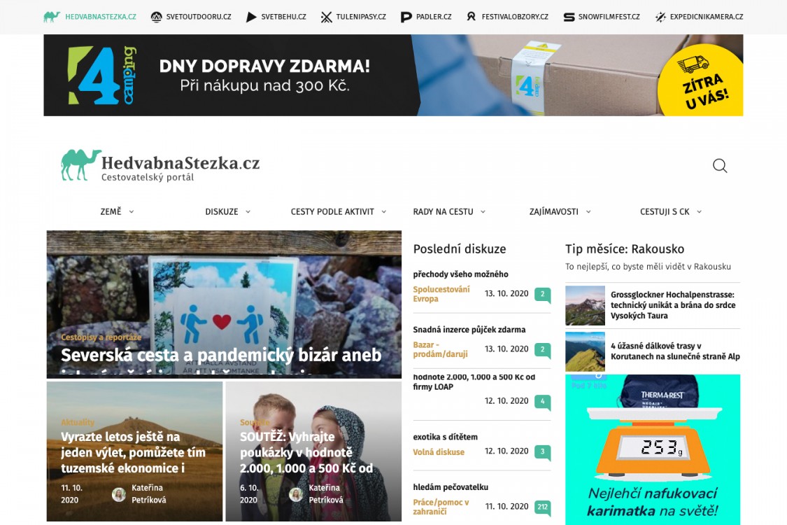 HedvabnaStezka.cz – webdesign