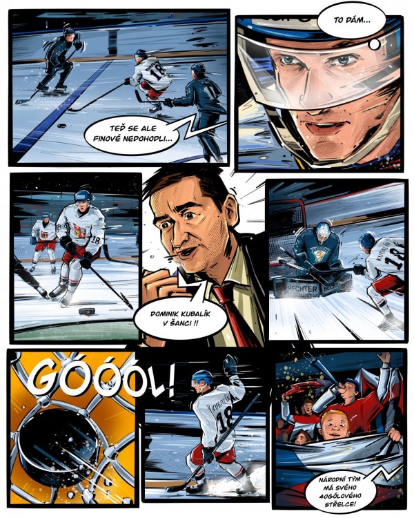 Komiks pro Český hokej