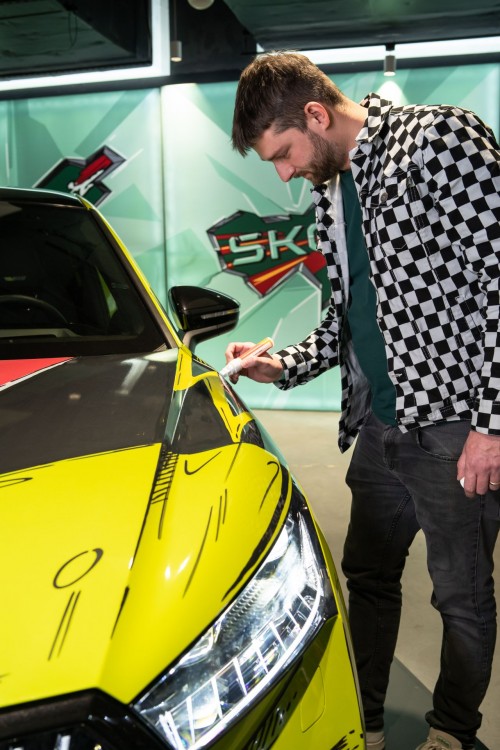 Live kreslení pro škoda auto na comic conu 2