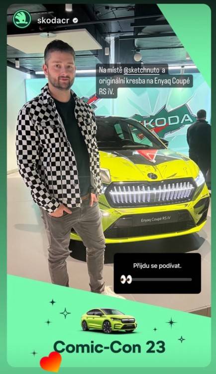 Live kreslení pro škoda auto na comic conu 3